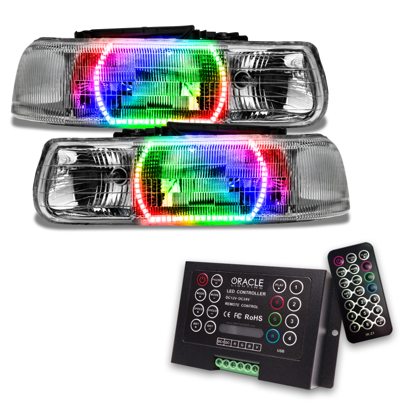 Chevrolet Tahoe Headlight Assembly - ORACLE Lighting - ColorSHIFT w/2.0 Controller - `00-`06